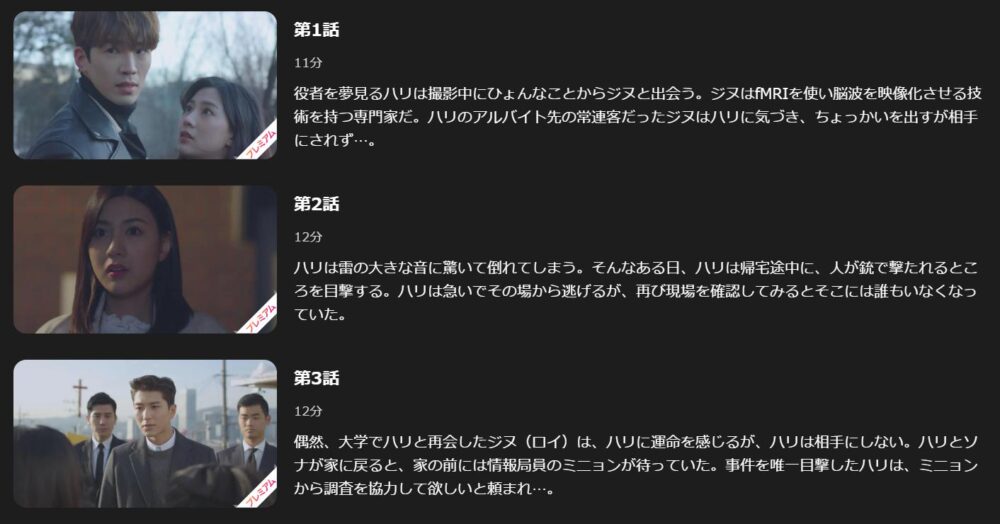 愛は記憶の中に　Lemino　話数